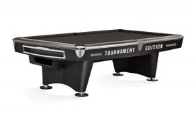 Brunswick Gold Crown VI Pool Table Black Tournament Edition with Ball Return