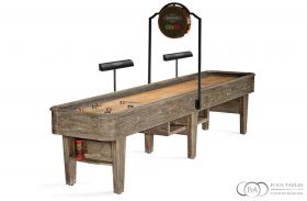 Andover Shuffleboard Table Driftwood with scored and lights